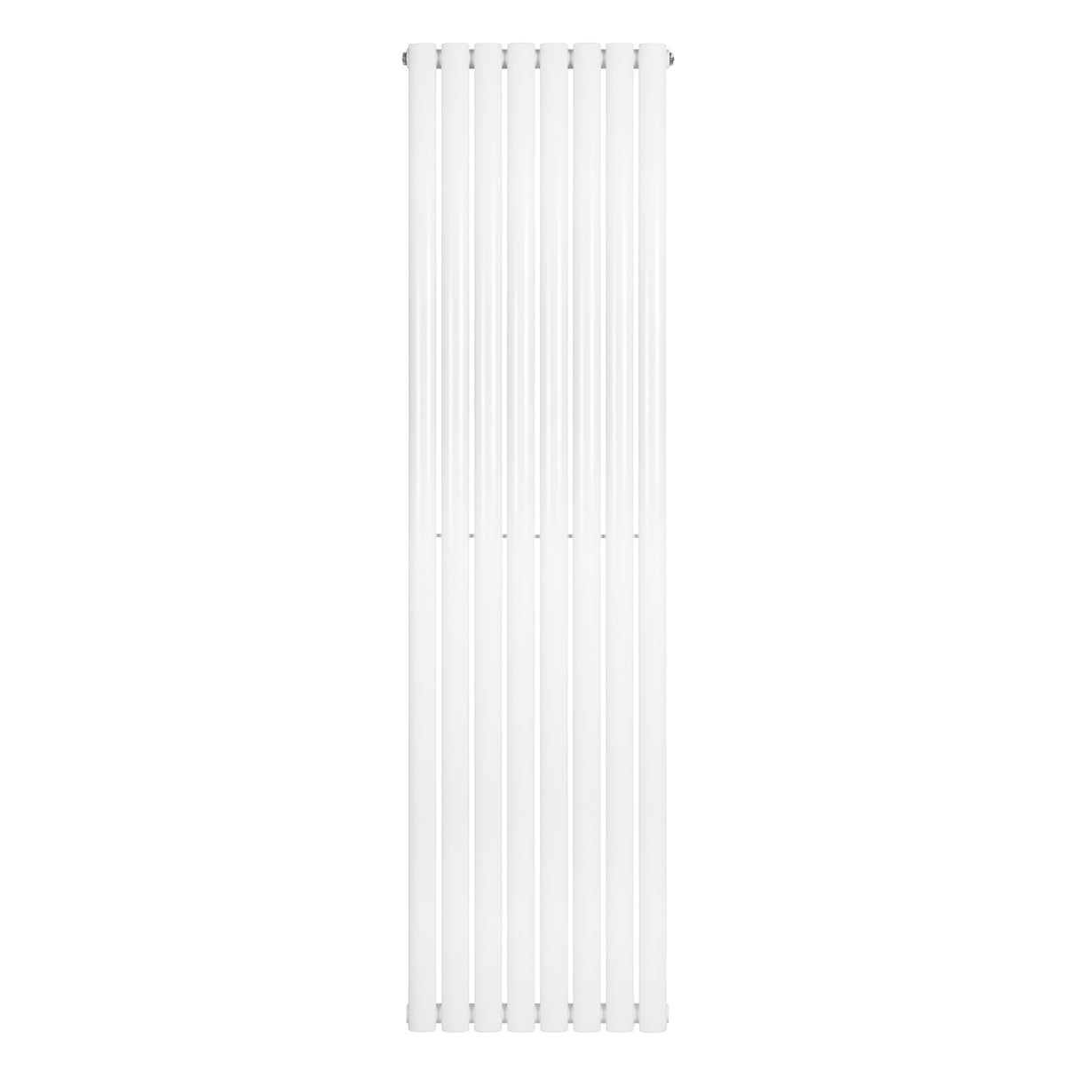 Radiador de coluna simples oval branco, 1800 mm x 480 mm, com design elegante e superfície lisa, ideal para aquecimento eficiente