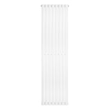 Radiador de coluna simples oval branco, 1800 mm x 480 mm, com design elegante e superfície lisa, ideal para aquecimento eficiente