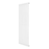 Radiador de coluna simples oval branco, 1800 mm x 600 mm, com design elegante e superfícies lisas para aquecimento eficiente