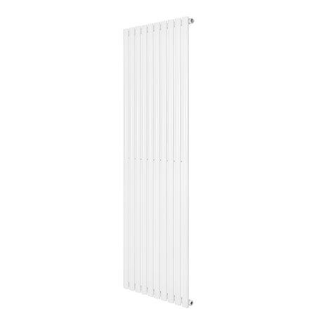 Radiador de coluna simples oval branco, 1800 mm x 600 mm, com design elegante e superfícies lisas para aquecimento eficiente