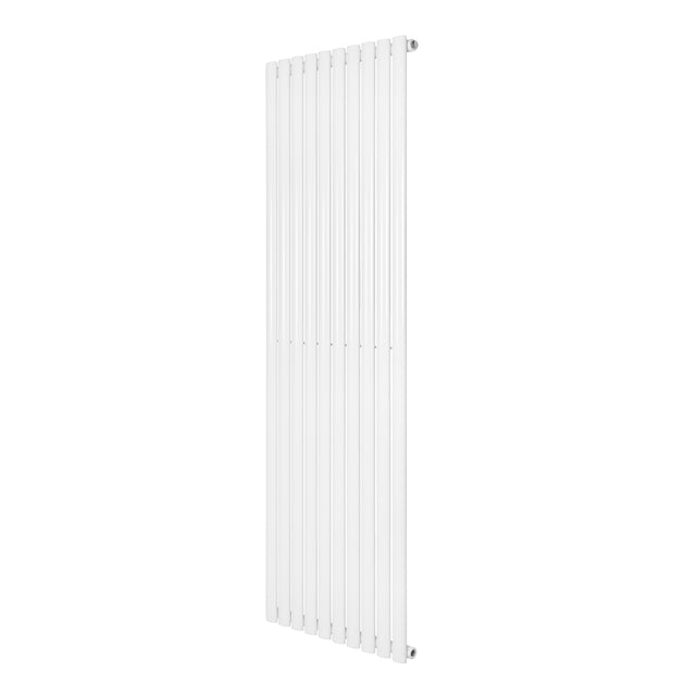 Radiador de coluna simples oval branco, 1800 mm x 600 mm, com design elegante e superfícies lisas para aquecimento eficiente