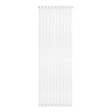 Radiador de coluna simples oval branco, 1800 mm x 600 mm, com design elegante e superfície lisa, ideal para aquecimento eficiente