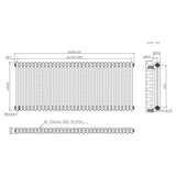 Radiador Tradicional de 2 Colunas - 600 x 1460mm - Metal Cru