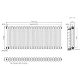 Radiador Tradicional de 3 Colunas - 600 x 1460mm - Metal Cru