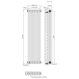Radiador Tradicional de 3 Colunas - 1500 x 380mm - Metal Cru