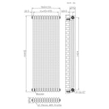 Radiador Tradicional de 3 Colunas - 1500 x 560mm - Metal Cru