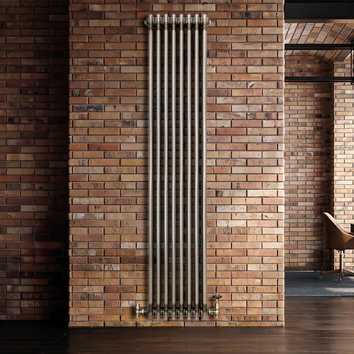Radiador Tradicional de 3 Colunas - 1800 x 380mm - Metal Cru