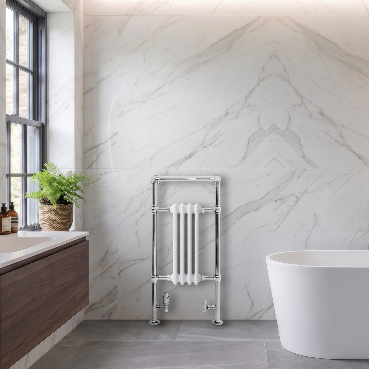 Radiador Toalheiro Tradicional – 950mm x 480mm – Branco