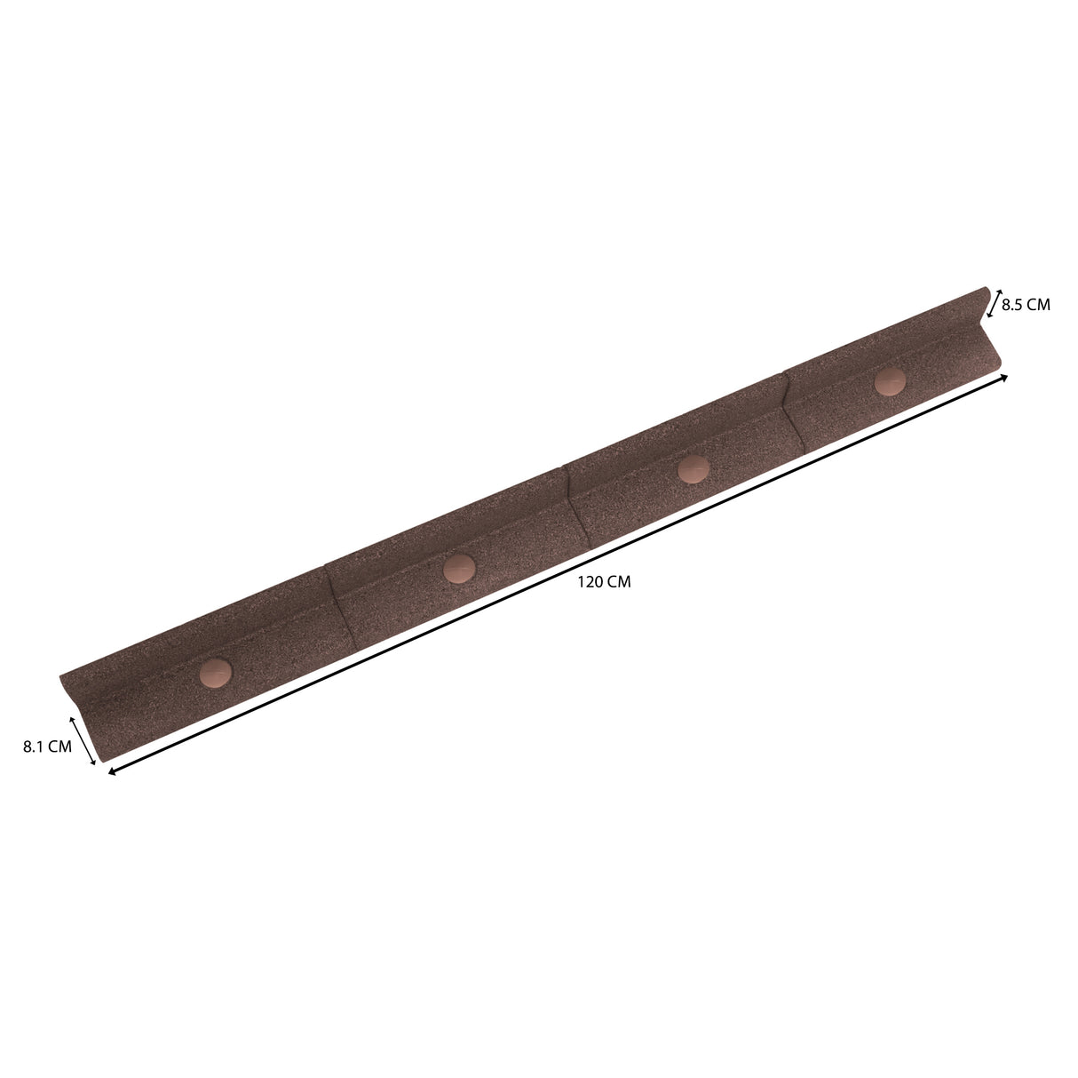 Borda Flexível para Jardim 6 x 1.2 m – Castanha