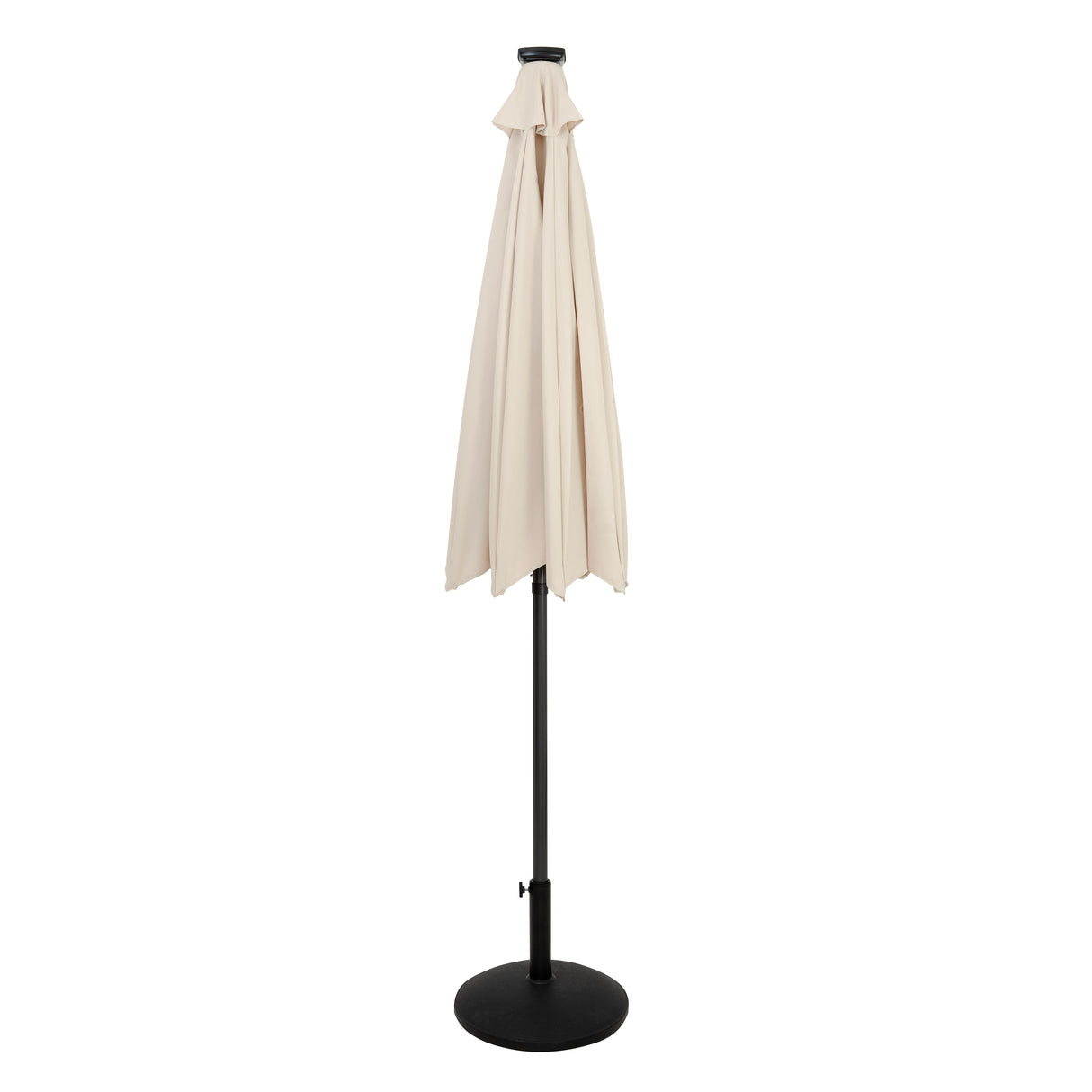 Guarda-Sol Inclinável LED 2,7 m com Base – Creme