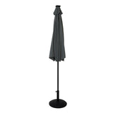 Guarda-Sol Inclinável LED 2,7 m com Base – Cinzento