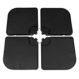 Guarda-Sol Suspenso 3 m com Base Quadrada – Preto