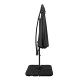 Guarda-Sol Suspenso 3 m com Base Quadrada – Cinzento