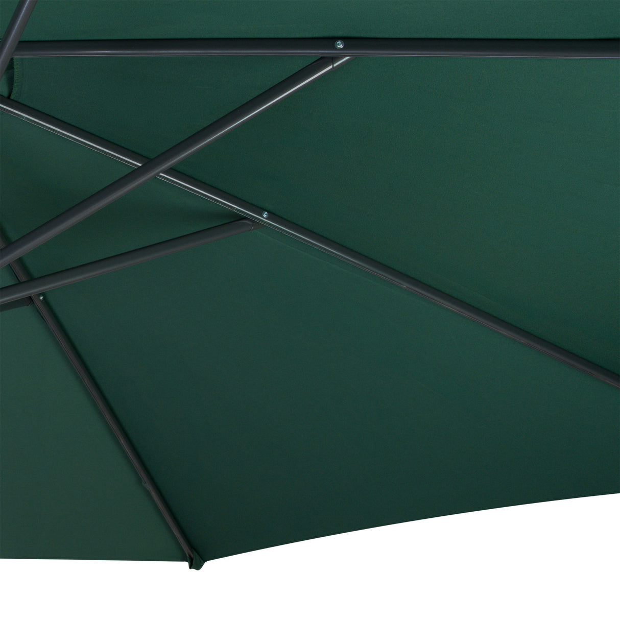 Guarda-Sol Suspenso 3 m com Base Quadrada – Verde