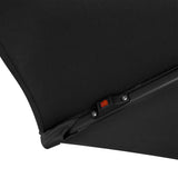 Guarda-Sol Suspenso LED 3 m com Base Quadrada – Preto