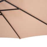 Guarda-Sol Suspenso 3 m com Base Tipo Leque Completa – Bege