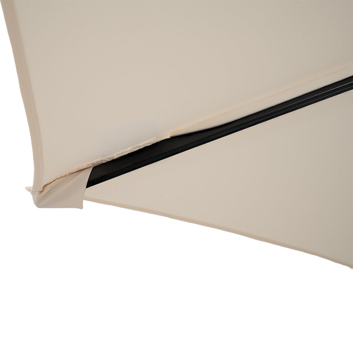 Guarda-Sol Suspenso 3 m com Base Tipo Leque Completa – Creme