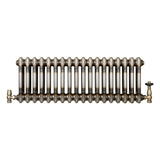 Radiador Tradicional de 2 Colunas com Válvulas - 300 x 830mm - Metal Cru