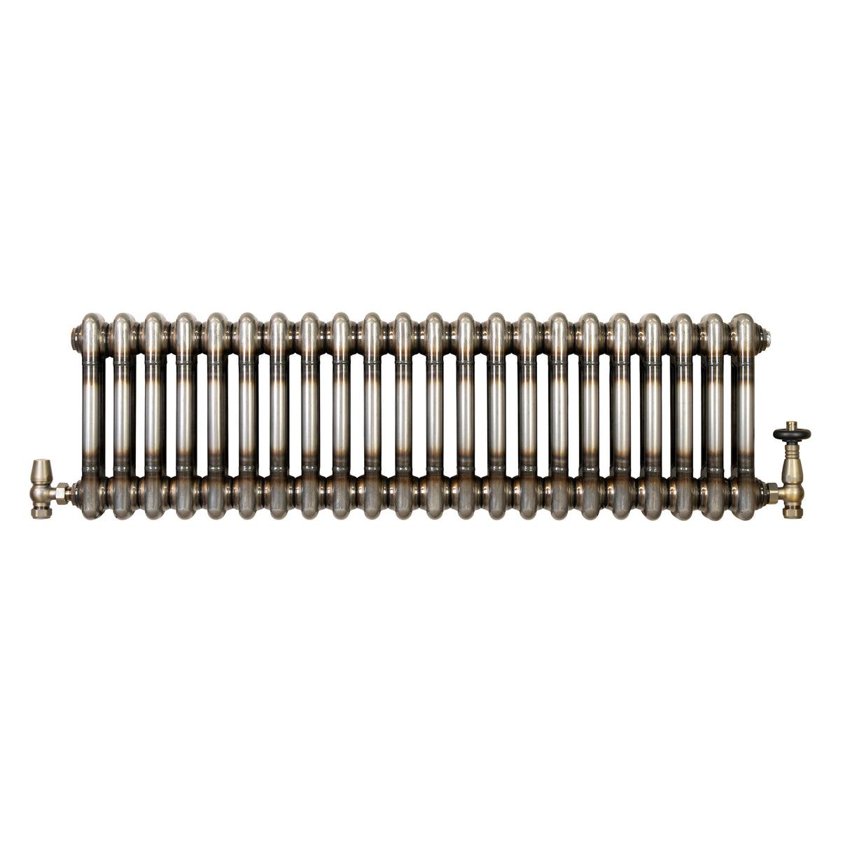 Radiador Tradicional de 2 Colunas com Válvulas - 300 x 1010mm - Metal Cru