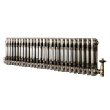 Radiador Tradicional de 2 Colunas com Válvulas - 300 x 1190mm - Metal Cru