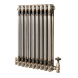 Radiador Tradicional de 2 Colunas com Válvulas - 600 x 425mm - Metal Cru