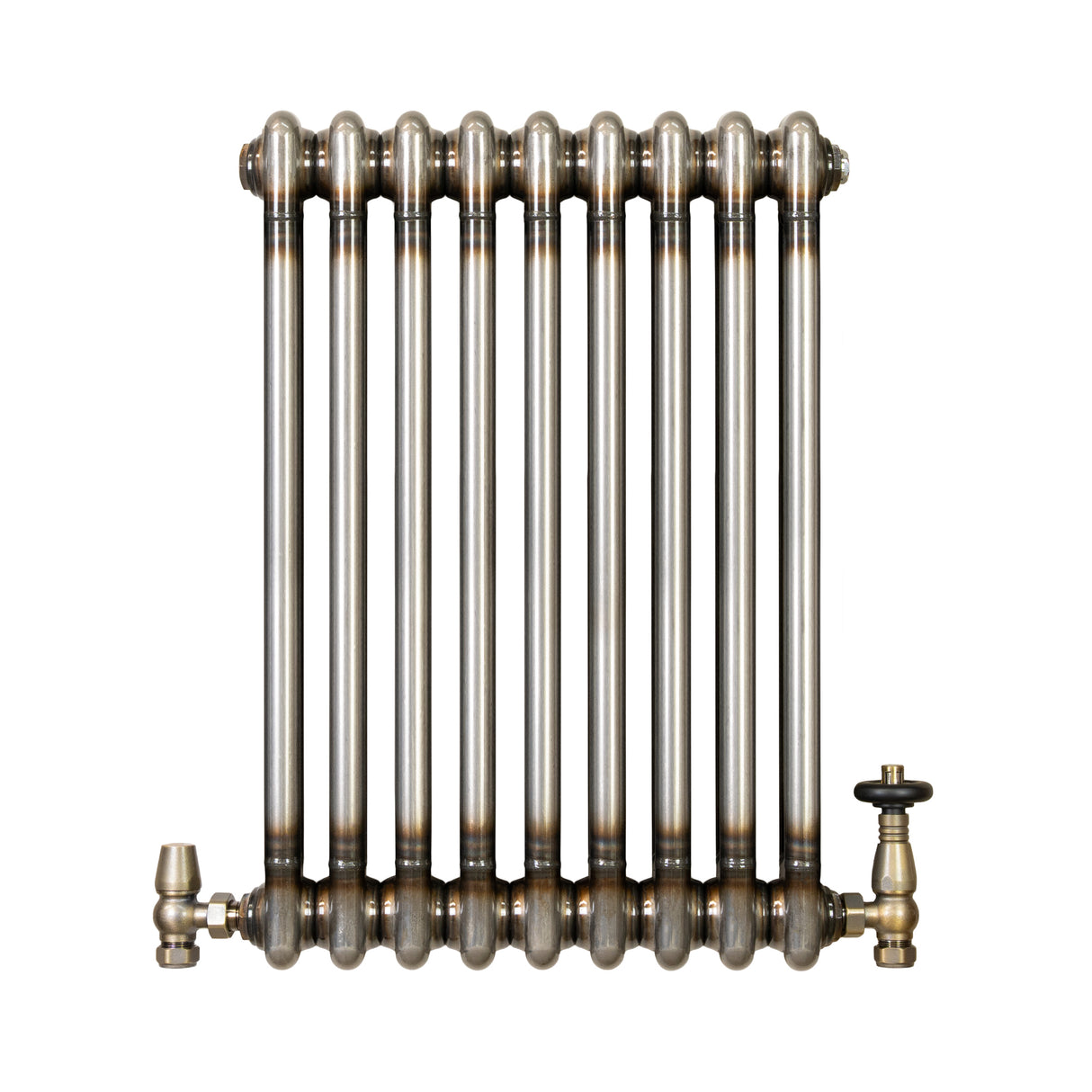 Radiador Tradicional de 2 Colunas com Válvulas - 600 x 425mm - Metal Cru