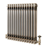 Radiador Tradicional de 2 Colunas com Válvulas - 600 x 605mm - Metal Cru