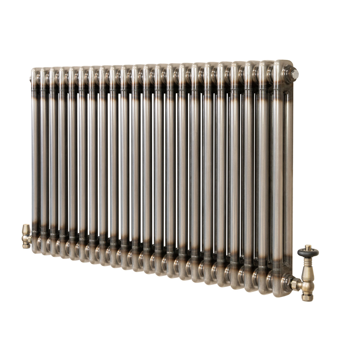 Radiador Tradicional de 2 Colunas com Válvulas - 600 x 1010mm - Metal Cru