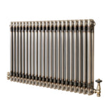 Radiador Tradicional de 2 Colunas com Válvulas - 600 x 1010mm - Metal Cru