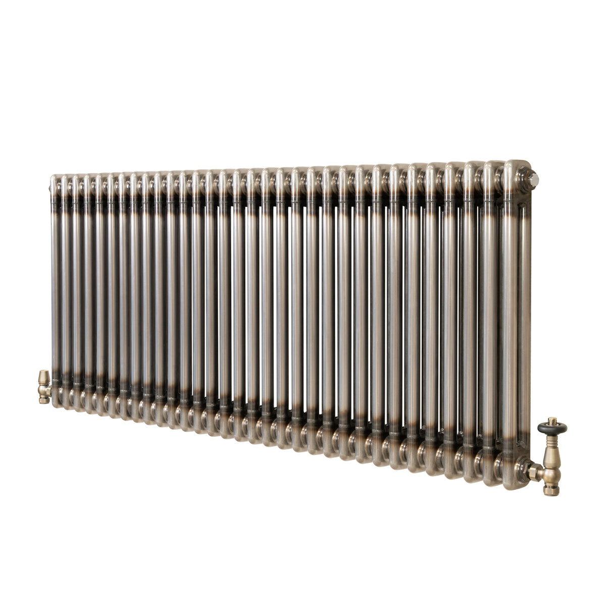 Radiador Tradicional de 2 Colunas com Válvulas - 600 x 1460mm - Metal Cru