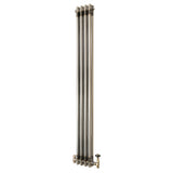 Radiador Tradicional de 2 Colunas com Válvulas - 1500 x 200mm - Metal Cru