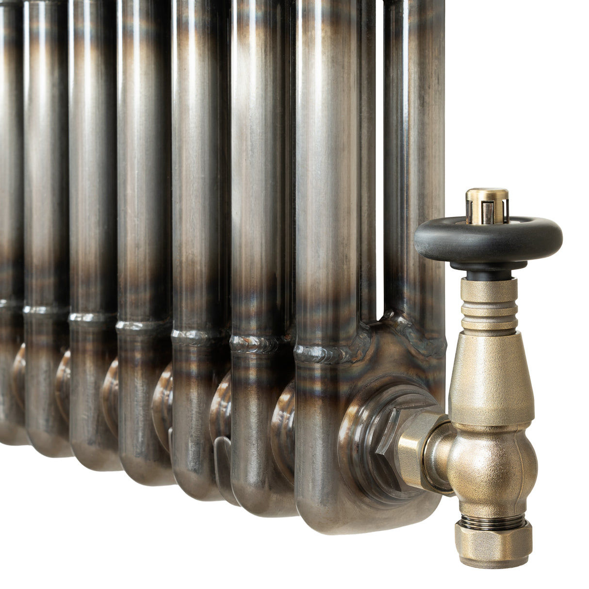 Radiador Tradicional de 2 Colunas com Válvulas - 1500 x 200mm - Metal Cru