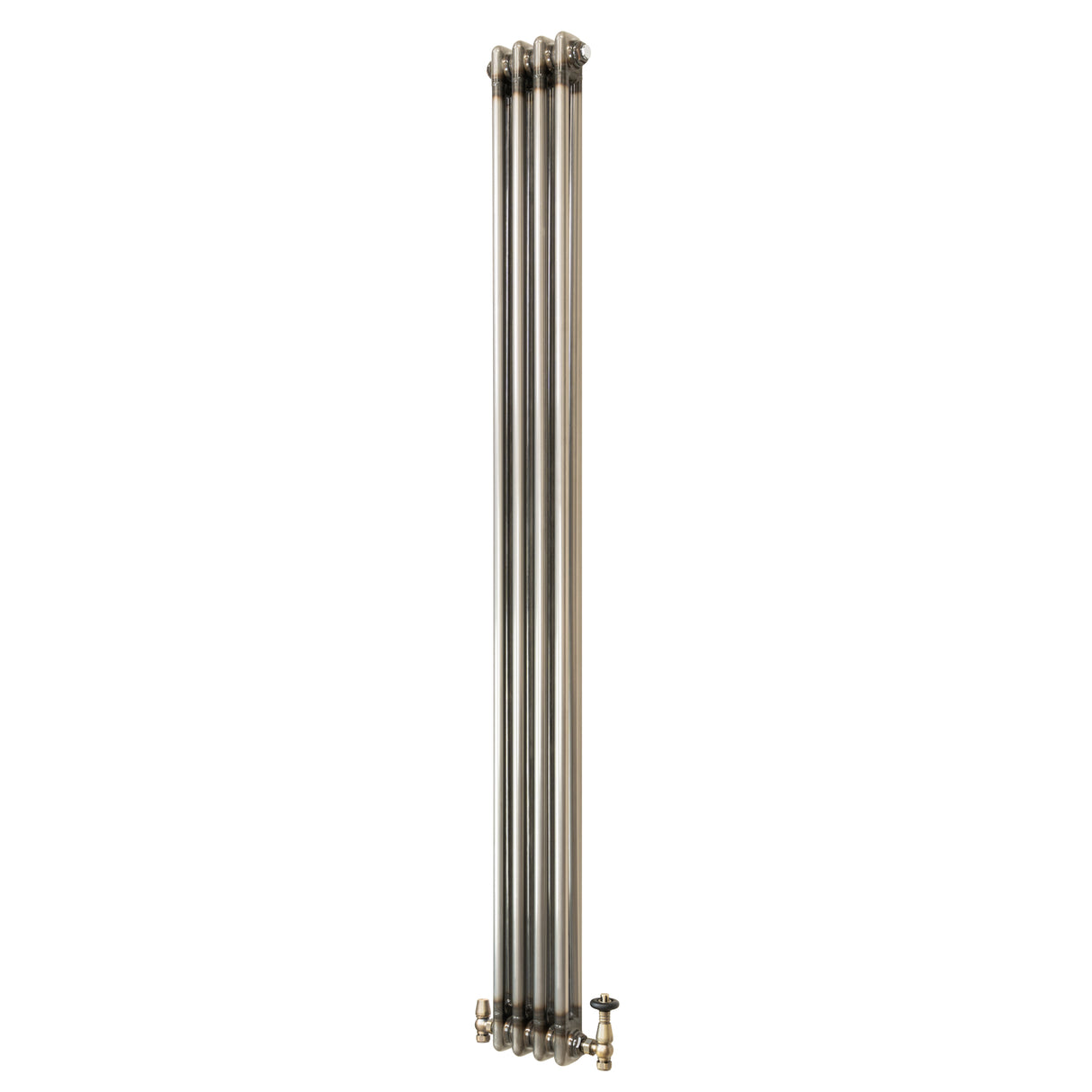Radiador Tradicional de 2 Colunas com Válvulas - 1800 x 200mm - Metal Cru