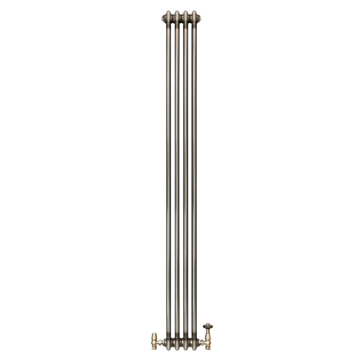Radiador Tradicional de 2 Colunas com Válvulas - 1800 x 200mm - Metal Cru