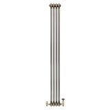 Radiador Tradicional de 2 Colunas com Válvulas - 1800 x 200mm - Metal Cru