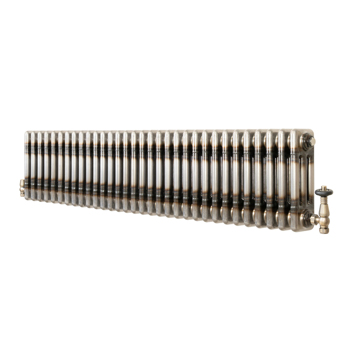 Radiador Tradicional de 3 Colunas com Válvulas - 300 x 1460mm - Metal Cru