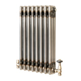 Radiador Tradicional de 3 Colunas com Válvulas - 600 x 425mm - Metal Cru