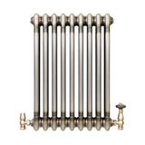 Radiador Tradicional de 3 Colunas com Válvulas - 600 x 425mm - Metal Cru