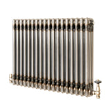 Radiador Tradicional de 3 Colunas com Válvulas - 600 x 830mm - Metal Cru