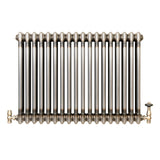 Radiador Tradicional de 3 Colunas com Válvulas - 600 x 830mm - Metal Cru