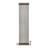 Radiador Tradicional de 3 Colunas com Válvulas - 1500 x 470mm - Metal Cru