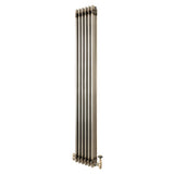 Radiador Tradicional de 3 Colunas com Válvulas - 1800 x 290mm - Metal Cru