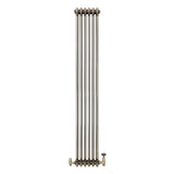 Radiador Tradicional de 3 Colunas com Válvulas - 1800 x 290mm - Metal Cru