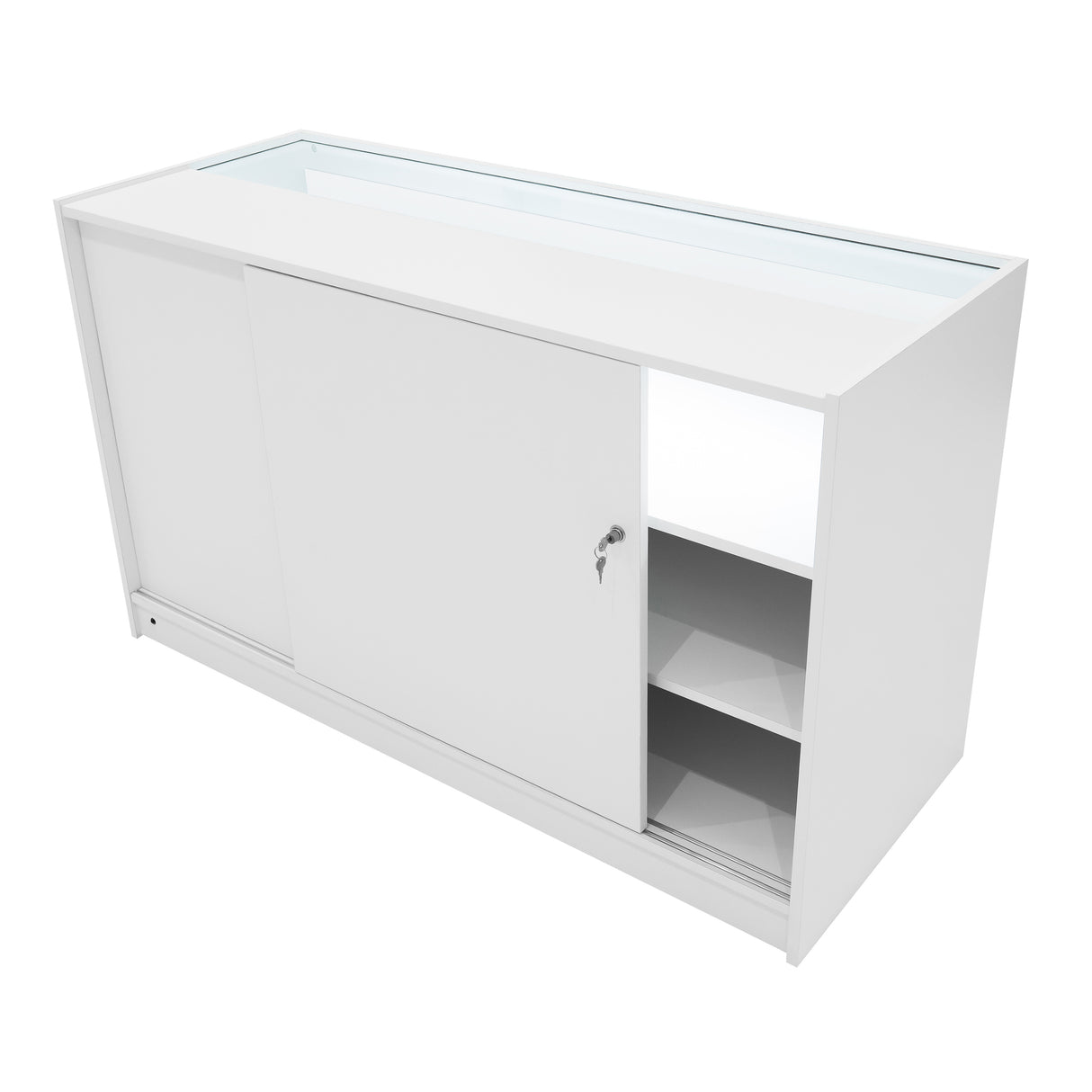 Balcão Comercial com Luz LED B1500 – Branco