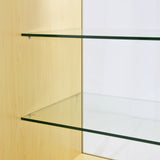 Expositor comercial K1200 em madeira de cor bordo