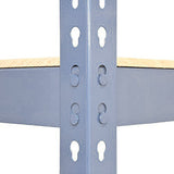3 prateleiras metá licas de zinco Q-Rax 90 x 50 x 180 cm