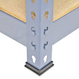 3 prateleiras metá licas de zinco Q-Rax 90 x 50 x 180 cm