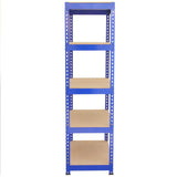 3 x Q-Rax Racking Azul 90 x 50 x 180 cm + 2 x Racking Azul 120 x 50 x 180 cm