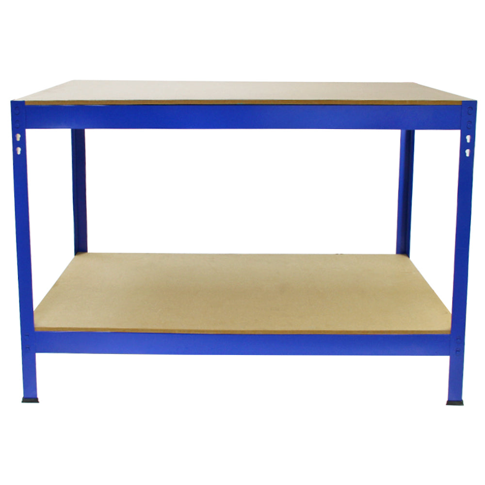 Conjunto completo de garagem - 5 prateleiras T-Rax 75cm, 2 prateleiras T-Rax 90cm e 1 bancada Q-Rax 120cm