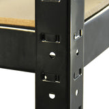 5 x prateleiras de armazenamento T-Rax preto 90 cm x 45 cm x 180 cm